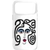 Bahaa's Tee Custodia per iPhone 17 Pro Max Abstract Modern Woman Face Eyes Art Illustration Graphic