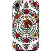Folk Art Gifts Custodia per iPhone XR Bandiera messicana modello azteco Messico Pride floreale