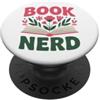Cute Reading Reader Books Library Teache Divertente lettore di libri Amore leggere libri Studenti PopSockets PopGrip Adesivo