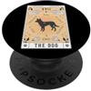 Koolie Tarot Dogs Celestial Retro Carta dei Tarocchi Il Cane Koolie Spazio Celeste PopSockets PopGrip Adesivo