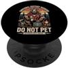 Do Not Pet Husband Men's Funny Emotional Do Not Pet Festa del papà Papà Divertente Supporto emotivo Marito PopSockets PopGrip Adesivo