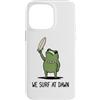 Funny Frog Meme Surfing Humor Gifts Men Custodia per iPhone 14 Pro Max We Surf At Dawn Frog Funny Frog Meme Surfing Board Surfer