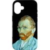 RelaxArtWorld Custodia per iPhone 16 Autoritratto di Vincent van Gogh (1889) - senza sfondo