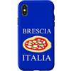 Brescia Vacation And Lombardy Trip Custodia per iPhone X/XS Italia Pizza Brescia