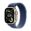 Apple - Watch Ultra 3 Gps + Cellular 49mm Titanio Naturale-trail Loop Blu/blu Acceso M/l