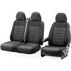 OtoM Coprisedili in Tessuto Design Original 2+1 Compatibile con Volkswagen Crafter/Man TGE 2017- (Standard) (Sedile Diviso)