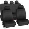 FH GROUP Set completo di coprisedili per auto, in neoprene, misura universale, coprisedili anteriori con schienale basso, compatibili con airbag, sedile posteriore diviso, lavabile, per SUV, berlina,