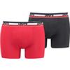 Levi's Boxer, Boxer Uomo, Sostenibile Rosso / Nero, S