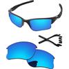 PapaViva Kit di ricambio per lenti e gomma per Oakley Half Jacket 2.0 XL Ice Blue