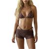 Generico Tankini Donna 2026 Mare Stampa a retrò Costume Due Pezzi Push Up Costumi da Bagno Tankini Imbottito Reggiseno Sexy e Slip da Bagno Per Spiaggia Vacanze E Piscina (L)