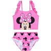 Get Trend Disney Minnie Mouse Bikini Bambina Set 2-6 Anni, Balze Costume Piscina Bambina Due Pezzi Top e Slip, Estivo Regalo Ragazza (4-5 Anni, Rosa Minnie)