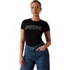 Guess Eco Short Sleeve Logo Lace Tee Abbigliamento Donna (Pacco da 1)