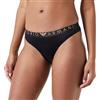 Emporio Armani Underwear Women's Brief Iconic Microfiber, Slip da Donna, Black,
