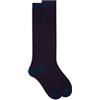 Gallo Calze lunghe uomo blu righine bicolore