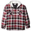 Wrangler Authentics Giacca A Maniche Lunghe Trapuntata Foderata In Flanella Con Cappuccio Camicia Button Down Uomo (Pacco da 1)