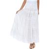 Sakkas 0604 Pizzo e Nastro Boho Contadino - Bianco - Unica
