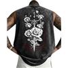 MOIYIBA Nero Lavato Vintage Maglia Senza Maniche Uomo Maglia Smanicata Canotta Uomo Cotone Maglietta Cotone Senza Maniche per Palestra & Spiaggia