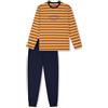 Schiesser Jungen Schlafanzug Lang-100% Organic Bio Baumwolle-Größe 140 bis 176 Set di Pigiama, Whisky_183147, 164 Bambini e Ragazzi