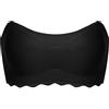 ZESLIV Reggiseno a fascia da donna senza ferretto imbottito coppa nera senza cuciture reggiseno a fascia senza spalline
