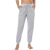 Irdcomps Pantaloni Pigiama Donna Cotone Pantaloni di Pigiama Pantalone Pigiama Donna Casual con Coulisse Traspirante a Tinta Unita Righe per Casa Fitness Yoga Jogging