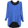 Emma & Giovanni - Maglie a Manica Lunga (2 Pezzi)- Donna (M-L, Blu Elettrico)