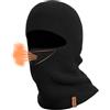 ACUSHLA Passamontagna in 100% lana merino, maschera termica da sci invernale per uomo donna, Nero , Taglia unica