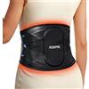 RENPHO Cintura Termica Massaggiatore la Schiena, Cuscino Riscaldante Con Spegnimento Automatico, 5 Livelli di Calore, 3 Massaggi Vibranti, Fasciatura Senza Fili, Cuscino Riscaldante, Per di Schiena