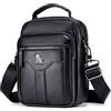 pundarika Borsello Uomo Tracolla Pelle Borsetta da Uomo Tracolla in Vera Pelle Borse Uomo Borselli a Spalla Crossbody Borse-Nero