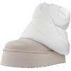 UGG Stivaletti Classici Mini Dipper Puffer in Pelle Bianca