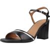 Geox Sandalo da donna D New Eraklia 80 F Heeled, Nero, 38 EU