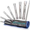 S&R WERKFIX Set 7 Chiavi a Tubo da 6/7, 8/9, 10/11, 12/13, 14/15, 16/17, 18/19 mm. Chiavi a Tubo Esagonali per Dadi con Barra di Montaggio. Qualità Industriale. Borsa da Trasporto Resistente.
