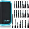 LIBRATON Giradadi Magnetici Set di Punte per Trapano Avvitatore Metrico/SAE