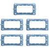 Generico Supporto 4 Moduli Compatibile MATIX, Telaio in Plastica per Prese e Interruttori, Adattatore per Scatole da Incasso 504 (Confezione 5 Pezzi)