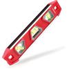 WORKPRO Livella Torpedo Magnetica da 23cm, Livella a Bolla Misurazione Orizzontale/Verticale/45 °, Leggibile Frontale e Laterale, Ottimo per Costruttori Professionisti e Fai-da-te