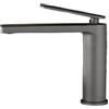 EFRJUWI Bathroom White/Gray Bronze Solid Brass Basin Sink Tall Faucet Single Handle Water Mixer Bath Tap High And Short(Color-5)