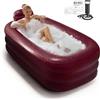 Inflatoast - Vasca da bagno gonfiabile per donne, con poggiatesta a cuscino - Vasca da bagno portatile pieghevole a libero posizionamento per idromassaggio caldo, elegante vasca da bagno interna per