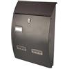 PEBSHOP CASSETTA POSTALE PORTA RIVISTA (CM 27 X 12 X H 40 - MARRONE)