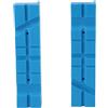 Hztyyier 2PCS Morsa Jaw Pads Cover Protector Magnetic Multi Angle Groove Antiscivolo PU Morsa Jaw Accessorio per la Lavorazione del Legno, Antigraffio, Adatto per Lavori su Acciaio,