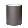ORION LIGHTSTYLE Paralume cilindrico in tessuto, attacco E27, prodotto in Europa, 33 x 40 cm, paralume in tessuto, lampada da tavolo rotonda, bianco, marrone, grigio