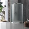 Kiamami Valentina Box Doccia Semicircolare 80x80 Cm Vetro Opaco Giada