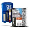 JOVIRA PINTURAS Smalto per cemento stampato + + Mini Spot, 2 Mini Rulli Antigoccia, Asta e Paletina. (750 ml, Rosso + MiniKit Smalto) A-7-K