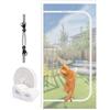 MAGICDOOR Zanzariera Porta Finestra per Gatti con Cerniera 180x200cm Bianco | Rete Tenda Rinforzato Anti Graffio Gatto, Antizanzare per Balcone Soggiorno, Reversibile, 4cm Nastro Adesivo Superiore