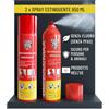 notlok Safety Work 2x Mini Estintore Casa 650ml A, F, E fino a 1000V | Schiuma Senza Fluoro, Estintori per Casa Vacanze, Estintore Auto, Barca e Appartamento & B&B