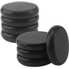 MUKCHAP 8 pietre per massaggi in basalto, 8 x 8 x 1,8 cm, nere, grandi massaggi caldi, pietre grandi riscaldate per spa rilassante
