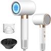 Oskuglin Asciugacapelli Ionico Professionale 2400W Motore AC, 3 Temperature e 2 Velocità, Pulsante Caldo/Freddo Istantaneo, Diffusore Universale Incluso, Viaggio Compatto per Parrucchieri, Casa, Capelli Ricci