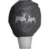 Windhager Copertura Decorativa Invernale in Vello Protect XL, Protezione dal Gelo, Pile da Giardino, Motivo Cervo, 1,1 x 1,1 m, Antracite, 07396