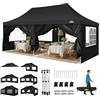 COBIZI TOOLUCK Barnum - Gazebo pieghevole, 3 x 6 m, 3 x 6 cm, impermeabile, professionale, tenda di ricezione con 6 pareti laterali, gazebo per raggi UV, 50 +