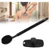 PULCINELLI 2Pz Spazzola Pulizia Doccia Telescopica, Spazzola Doccia Morbida | Spazzola Schiena Doccia con Manico Lungo, Spugna Silicone Corpo per Peeling e Massaggi, Lavaschiena in Silicone per Doccia