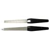 Courtieyeardceastea 5 lime per unghie a doppia faccia in metallo con manico in plastica per manicure fai da te strumento pedicure nero