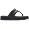 Clarks Alda Walk, Sandali Donna, Black Leather, 37 EU